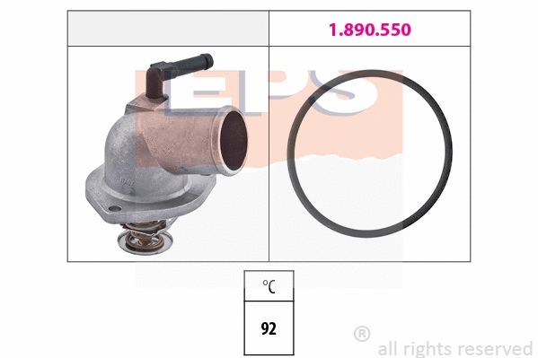 Thermostat, coolant (EPS-1880 157)