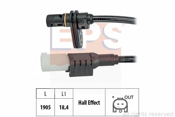 Sensor, wheel speed (EPS-1960 248)