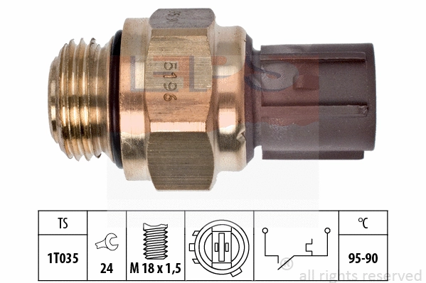 Temperature Switch, radiator fan (EPS-1850 196)