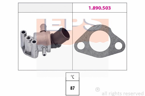 Thermostat, coolant (EPS-1880 108)