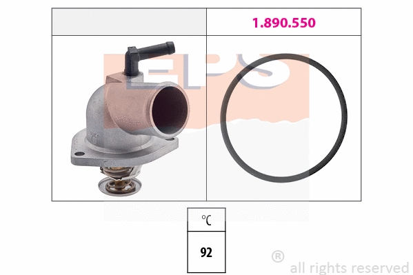 Thermostat, coolant (EPS-1880 174)