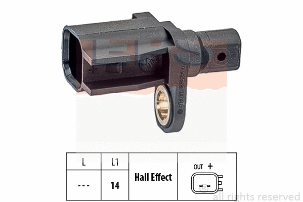Sensor, wheel speed (EPS-1960 018)