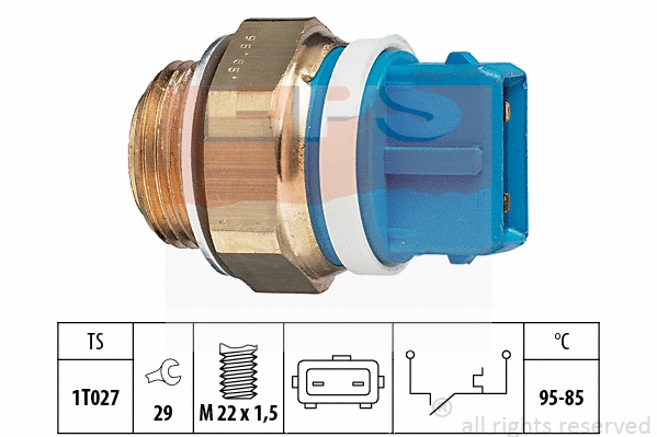 Temperature Switch, radiator fan (EPS-1850 122)