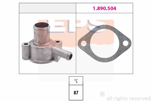 Thermostat, coolant (EPS-1880 111)