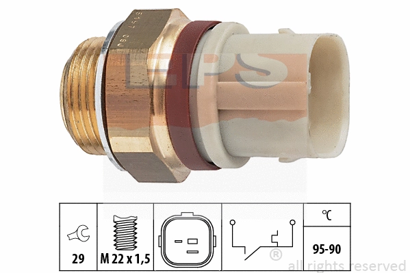 Temperature Switch, radiator fan (EPS-1850 197)