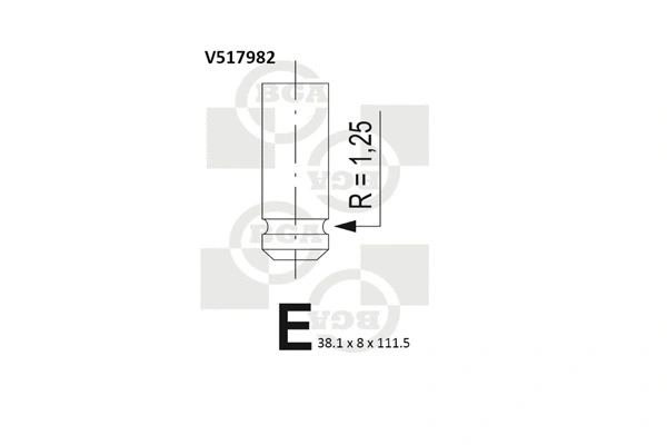 Intake Valve (V517982)
