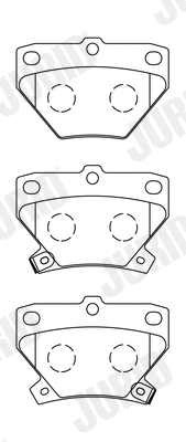 Brake Pad Set, disc brake (572450J)