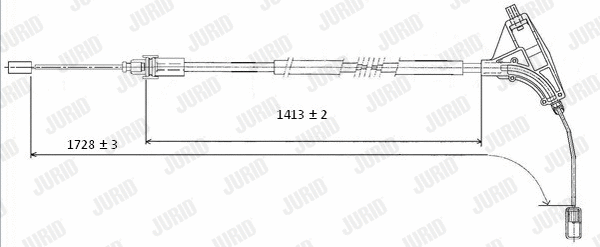 Cable Pull, parking brake (432416J)