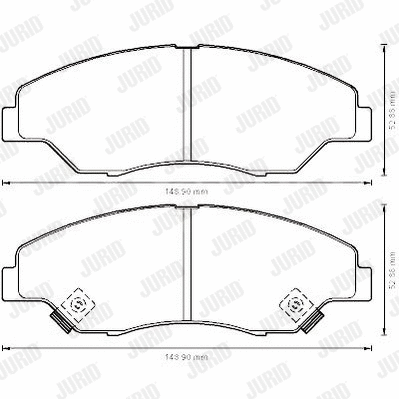Brake Pad Set, disc brake (572536J)