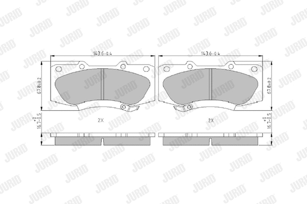 Brake Pad Set, disc brake (573435J)