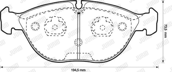 Brake Pad Set, disc brake (571872J)