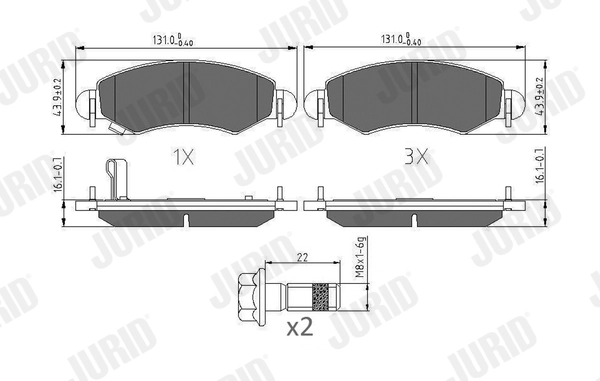 Brake Pad Set, disc brake