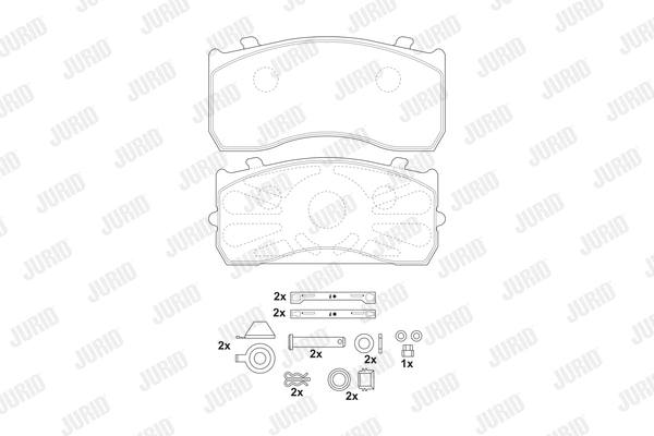 Brake Pad Set, disc brake (2914809560)