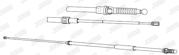 Cable Pull, parking brake (433100J)