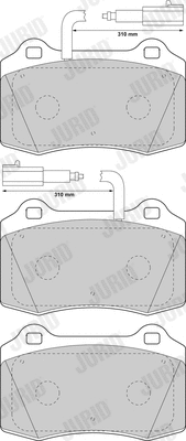 Brake Pad Set, disc brake (573079J)