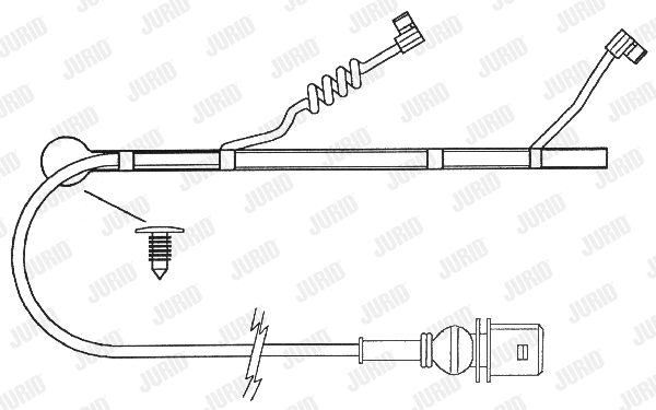 Warning Contact, brake pad wear (587032)