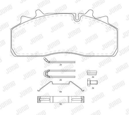 Brake Pad Set, disc brake (2915905390)