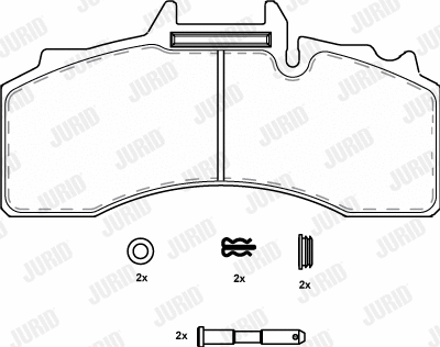 Brake Pad Set, disc brake (2922709560)