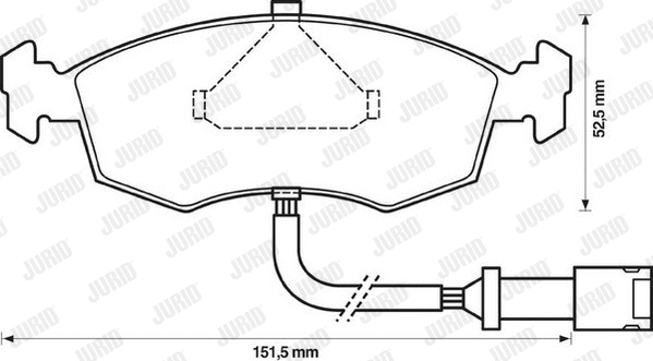 Brake Pad Set, disc brake (571351D)