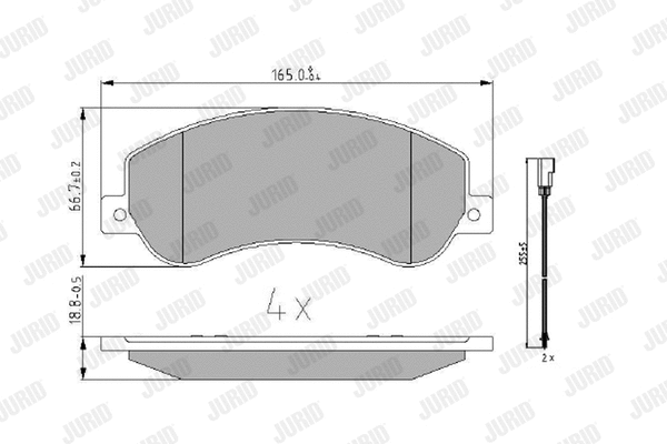 Brake Pad Set, disc brake (573275J)