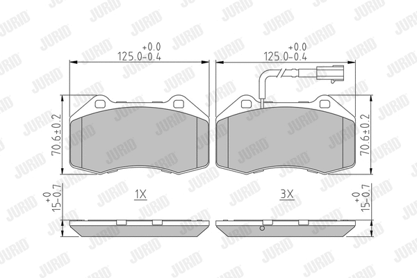 Brake Pad Set, disc brake (573290J)