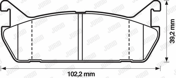 Brake Pad Set, disc brake (572163J)