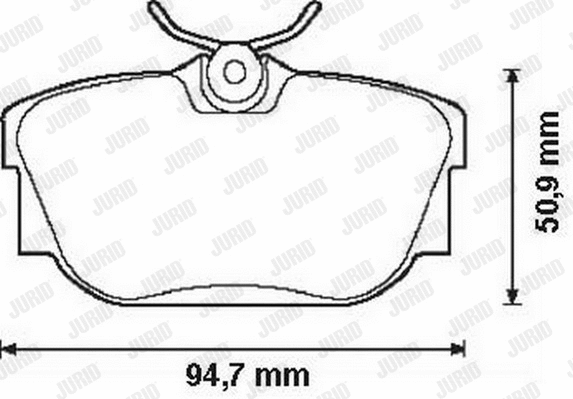 Brake Pad Set, disc brake (573038J)