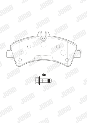 Brake Pad Set, disc brake (2921709560)