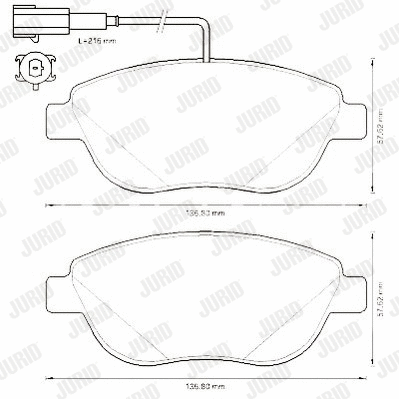 Brake Pad Set, disc brake (573306J)