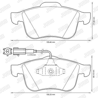 Brake Pad Set, disc brake (573350J)