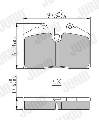 Brake Pad Set, disc brake (571348J)