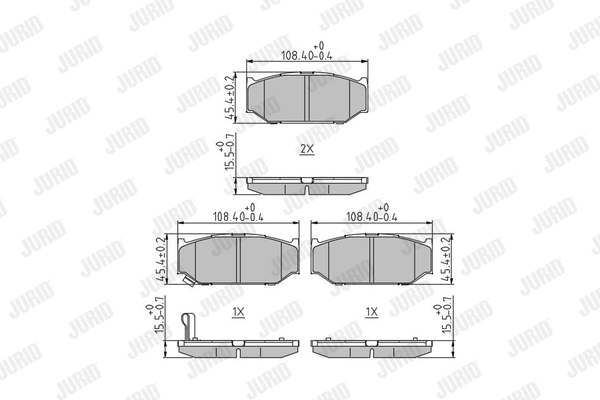 Brake Pad Set, disc brake (573417J)