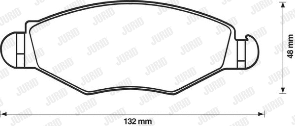 Brake Pad Set, disc brake (571954D)
