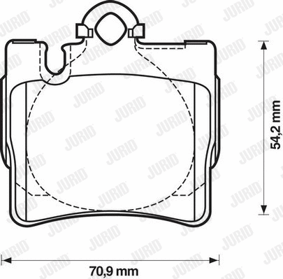 Brake Pad Set, disc brake (571962J)