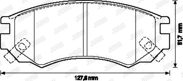Brake Pad Set, disc brake (572277J)
