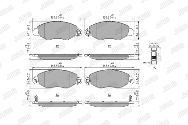 Brake Pad Set, disc brake (573110J)