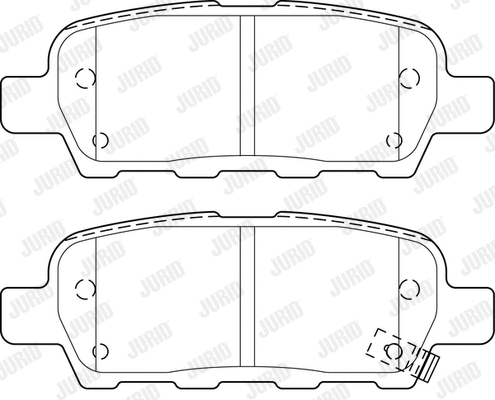 Brake Pad Set, disc brake (573754J)