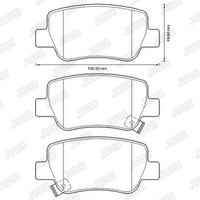 Brake Pad Set, disc brake (572627JC)