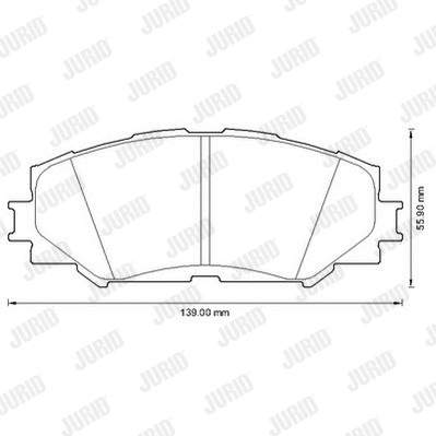 Brake Pad Set, disc brake (572598JC)