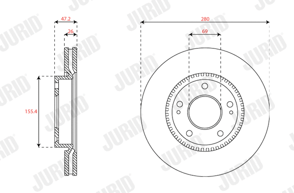 Brake Disc (563576JC)