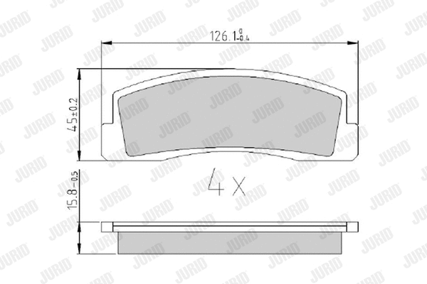Brake Pad Set, disc brake (571265J)