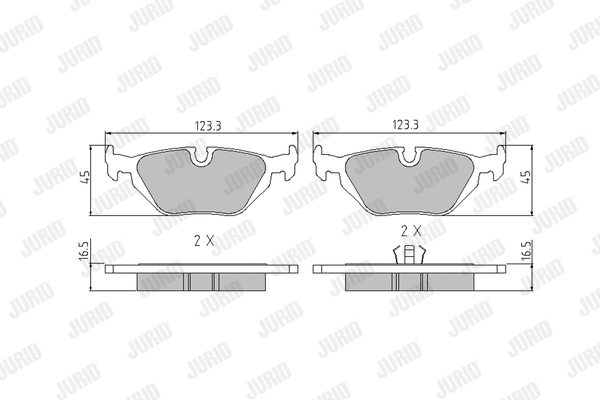 Brake Pad Set, disc brake (571527J)