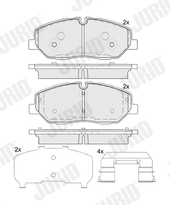 Brake Pad Set, disc brake (574145J)