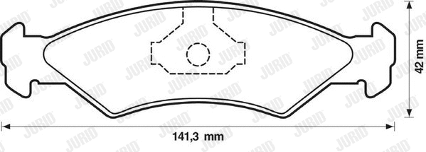 Brake Pad Set, disc brake (571312J)