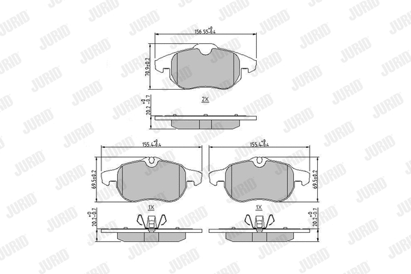 Brake Pad Set, disc brake (573089J)