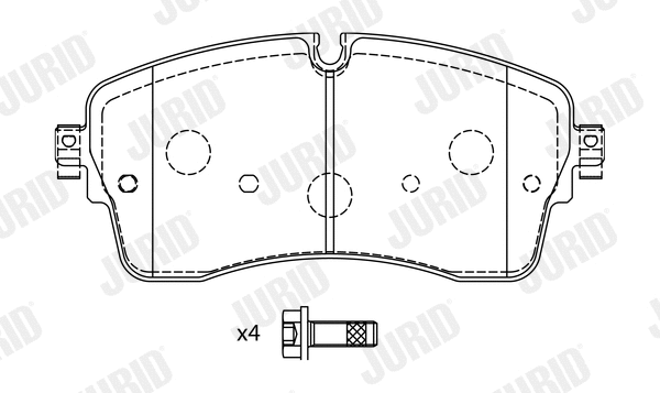 Brake Pad Set, disc brake (573927J)