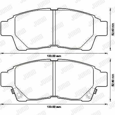 Brake Pad Set, disc brake (572543J)