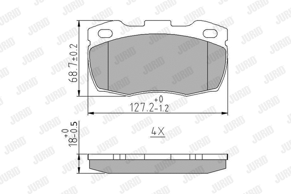 Brake Pad Set, disc brake (571827J)