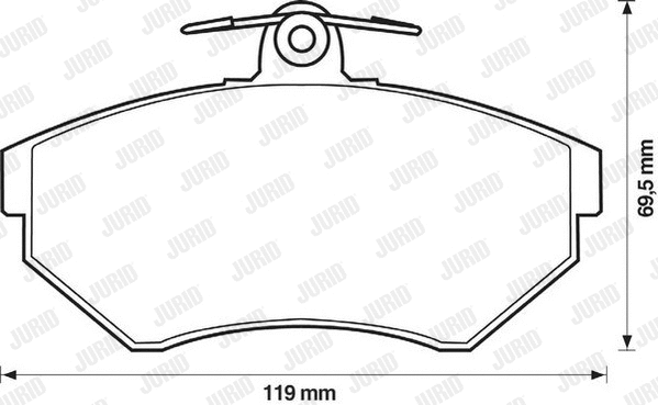 Brake Pad Set, disc brake (571955J)