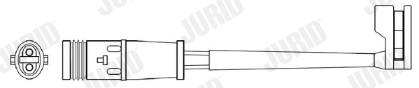 Warning Contact, brake pad wear (FWI311)